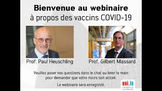 Watch the webinar about COVID-19 vaccines with the University Experts, in French