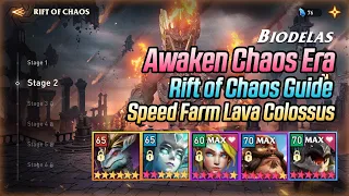 Lava Colossus Speed Farm Guide | Rift of Chaos Guide | Awaken Chaos Era