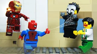 Lego SpiderMan Training Police Academy with SPIDER SUIT