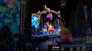 Beauty and the Beast at Tokyo Disneyland’s electrical parade. ❤️