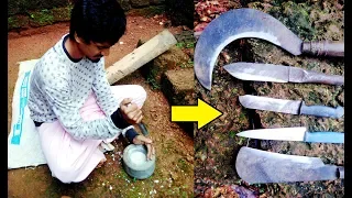 How To Sharpening a Knife At Home | Primitive Technology | Craft Village