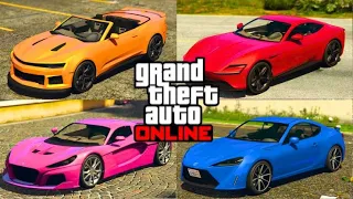 TOP 5 FASTEST CARS IN GTA 5 ONLINE! (2024)