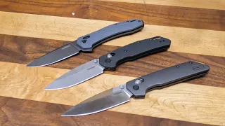 Kershaw Duralock Knives, The Covalent, Heist and Iridium