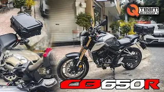 Honda CB650R Độ Baga và Thùng Cực Đẹp và Tiện Lợi l 4 Món đồ chơi không thể thiếu của CB650R Mua Mới