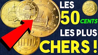 TOP 5 👍 DES 50 EURO CENT LES PLUS CHERS VERIFIEZ VOTRE PORTEMONNAIE