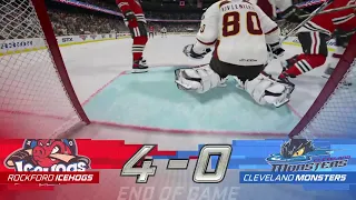 NHL 21 - Rockford IceHogs Franchise Mode - Game 6 at Cleveland Monsters - In Cleveland for 2