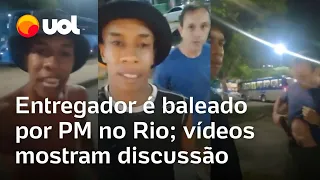 Entregador é baleado por policial militar em Vila Valqueire, no Rio; vídeos mostram discussão