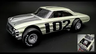 1964 Ford Galaxie 427 Modified Stocker 1/25 Scale Model Kit Build How To Assemble Paint Decal Engine