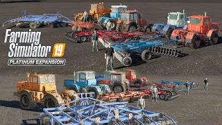 FS19 Timelapse #32 Степные волки ХТЗ-17221, Т-150К, К-701, МТЗ-1523, БДТ-7.62, БТП - 6.3, БДМ-3x4П