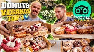 PROBAMOS los DONUTS 🍩 VEGANOS MEJOR VALORADOS del MUNDO / SCOOP N DOUGH LISBOA