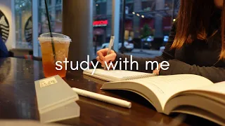 STUDY WITH ME AT STARBUCKS| 1-hour real-time ☕ coffee shop ambience asmr [with background noise]