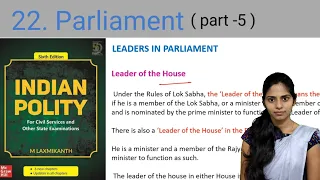 22.Parliament ( functioning of parliament)/ M Laxmikanth Indian polity