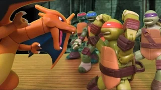 TMNT 2016 Stop Motion Pokemon GO Special!