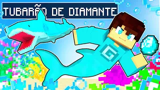 JOGANDO como um TUBARÃO DE DIAMANTE no Minecraft