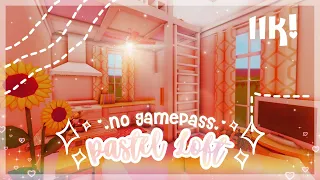 No Gamepass 11k Budget Pastel Loft Apartment   Speedbuild and Tour   iTapixca Builds