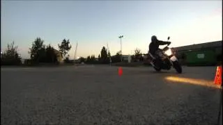 moto gymkhana GP8 dusk practice