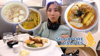 ✈️ 32 HOURS: Food on Singapore Airlines Business Class | YB vs. FOOD