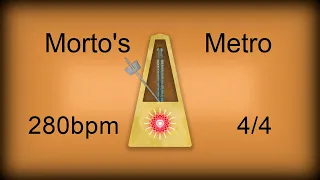 280 bpm 4/4 Metronome Woodblock (12 minutes)