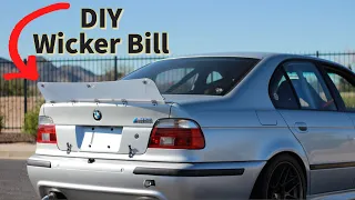 E39 M5 | DIY Wicker Bill/Spoiler Build