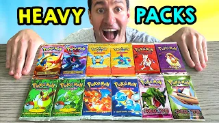 Opening ALL HEAVY Vintage Packs of Pokemon Cards!