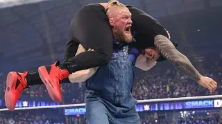 Brock Lesnar F5 to Roman Reigns wwe smackdown December 17 ,,2021