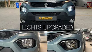 TATA PUNCH Lights Upgrade with Led Projectors - 7 Times More Light than Factory || Filmshoppee