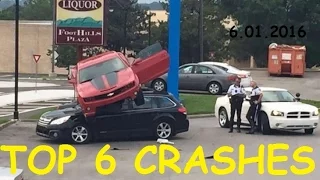 TOP 6 Car Crashes Compilation 6.01.2017