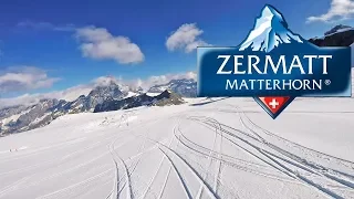 Summer skiing Zermatt - full ride from 3800m to 2900m (7km) - July 2018