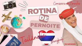 COMISSÁRIA DA EMIRATES - TAILÂNDIA - ROTINA DE PERNOITE