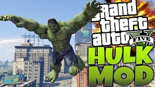 GTA 5 Mods: Hulk (ХАЛК) - ЧЕЛОВЕК КАЧЕК)))