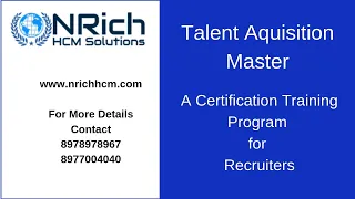 Talent Acquisition Master Certification Program - Online Training for Recruiters