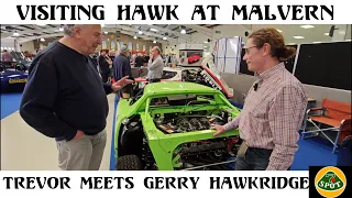 Hawk Cars stand tour with a Lancia Stratos and Gerry Hawkridge at the National Kit Car Malvern 2023