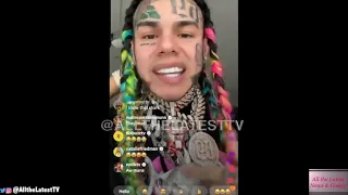 TEKASHI 6IX9INE CALLS OUT TORY LANEZ, DRAKE AND OTHER RAPPERS ON FIRST IG LIVE SINCE PRISON |