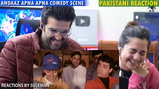 Pakistani Couple Reacts To Andaz Apna Apna Comedy | Bus Scene | Salman Khan | Aamir Khan