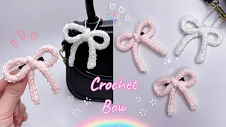 How To Crochet a Bow 🎀| Simple and Easy | Móc Chiếc Nơ Xinh