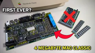 A Mac Classic with 4mb of RAM without using the RAM expansion card