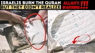 Israelis Burn The Quran But They Didn't Realize THIS! | Islamic Lectures #palestine #israel