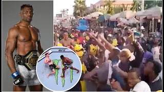 Francis Ngannou recieves a hero's welcome back in Cameroon