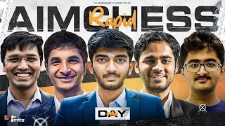 Aimchess Rapid | Day 1 | Carlsen Gukesh, Vidit, Arjun, Hari, Aditya | Live Commentary Sagar & Amruta