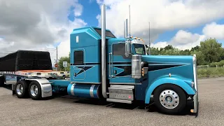 Kenworth W900 Aerodyne  - (Custom Flatbed Hauling) - American Truck Simulator