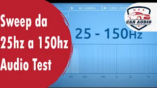 Sweep da 25hz a 150hz Audio Test