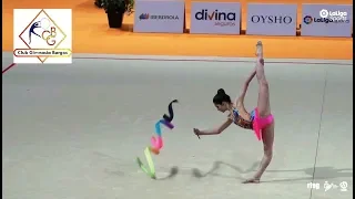 Gimnasia Rítmica 2019. Marta Aragón, cinta. Campeonato Nacional Base individual Club Gimnasia Burgos