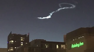 Mysterious streak of light seen in sky above California -- photos
