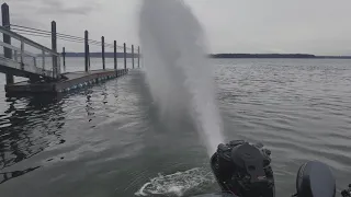 Outboard Jet Rooster tail