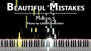 Maroon 5 - Beautiful Mistakes (Piano Cover) ft Megan Thee Stallion Tutorial by LittleTranscriber