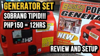 Generator Set SOBRANG TIPID!!! Php150 = 12hrs!!! (For Brownouts - Review and Setup - Bosco/Powerbox)