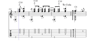 Consolacao-Berimbau ( B. Powell ) - chitarra tutorial score