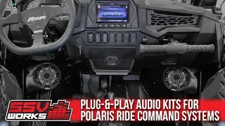 SSV Works Audio Kits for Polaris Ride Command Systems