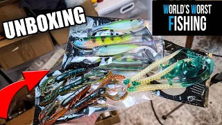 World's Worst Fishing Unboxing | INSANE Soft Plastics!