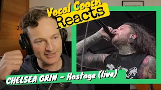 Vocal Coach REACTS - CHELSEA GRIN 'Hostage' (LIVE)